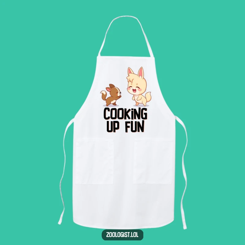 Funny Animal Chase Apron: Cook with a Smile!