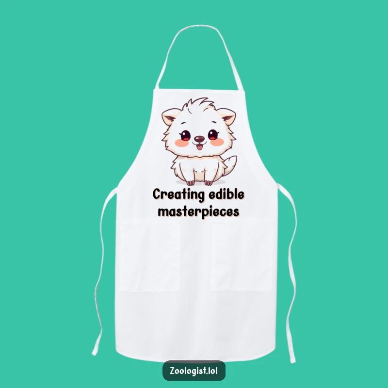 Funny Chef Apron: Cute Animal Artist's Delightful Sketch - Cook & Create Hilariously!