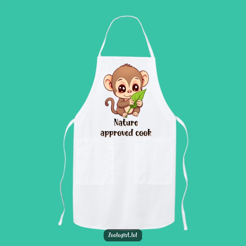 Funny Curious Monkey Apron: Hilarious Outdoor or Kitchen Wear