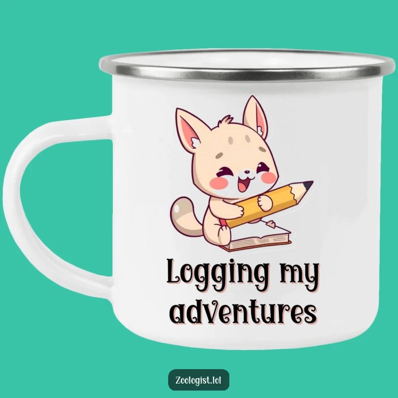 Funny Animal Camping Mug - Durable Big Pencil Note Gift