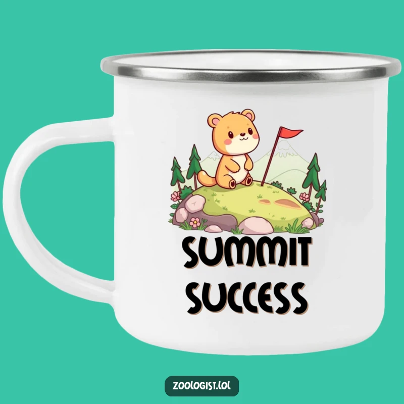 Funny Cheerful Animal Camping Mug - Celebrate Every View!