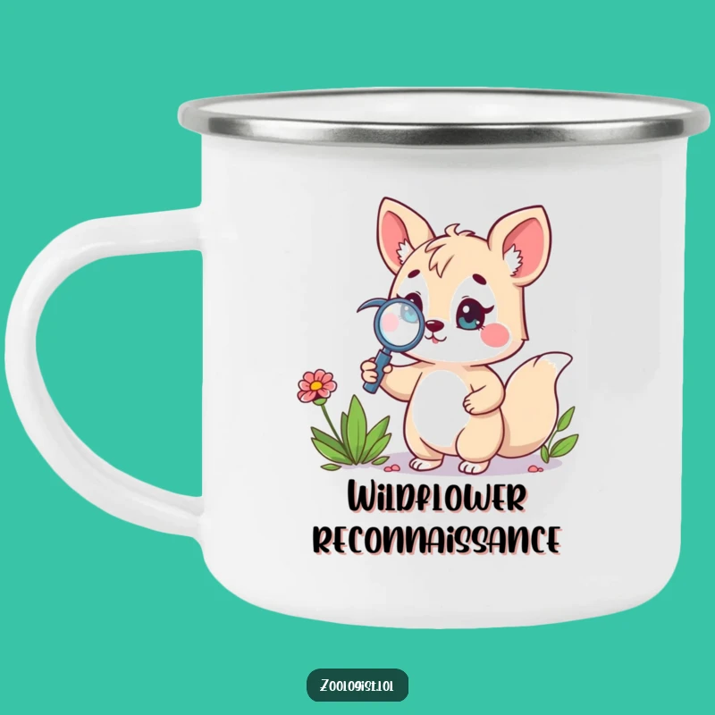 Funny Magnifying Glass Camp Mug: Cute Animal Outdoor Gear, Perfect Funny Gift
