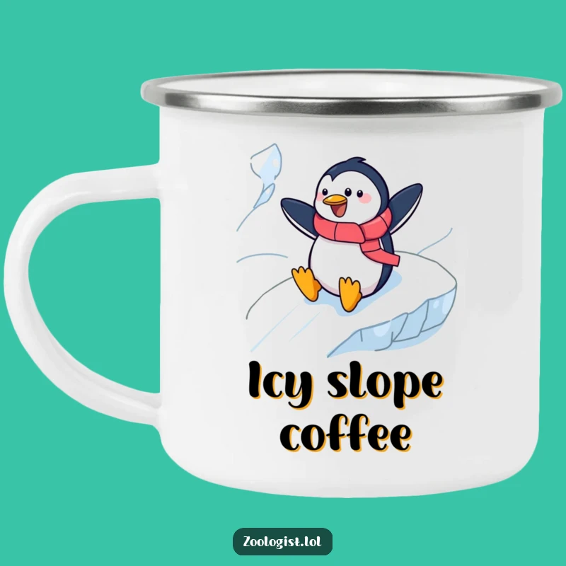 Funny Penguin Zoologist Camping Mug - Arctic Adventures, Perfect Humorous Gift