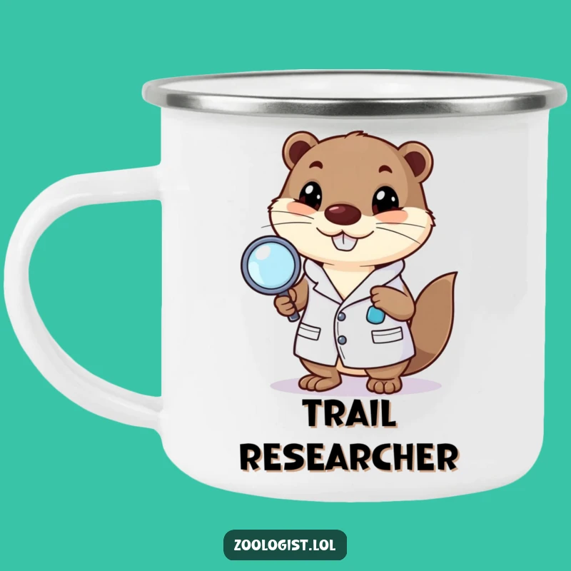 Funny Happy Otter Camping Mug: Durable and Hilarious Science Gear