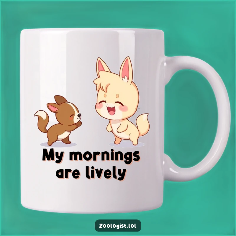 Funny Animal Chase Mug: Enjoy the Playful Moments!