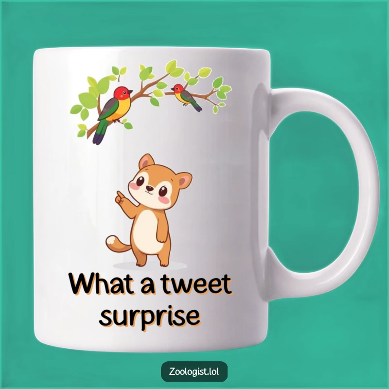 Funny Bird Watcher Mug - Cute Animal Pointing Humor Gift