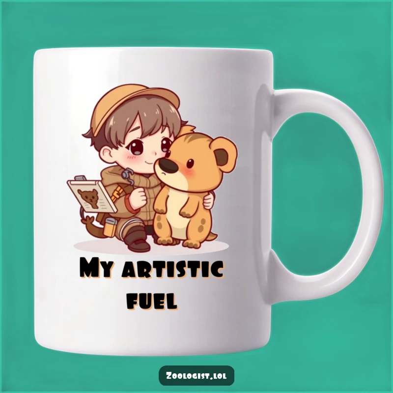 Funny Sketching Animal Field Guide Mug - Artist's Joyful Hobby Gift