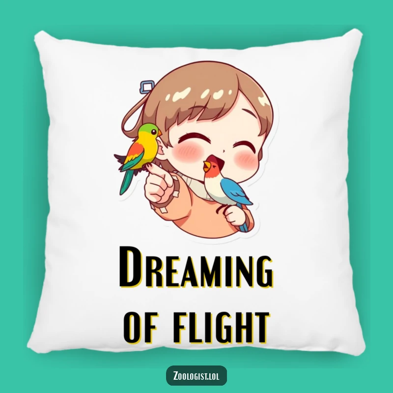 Funny Bird Pointer Pillow: Colorful Bird Comforting Character Gift