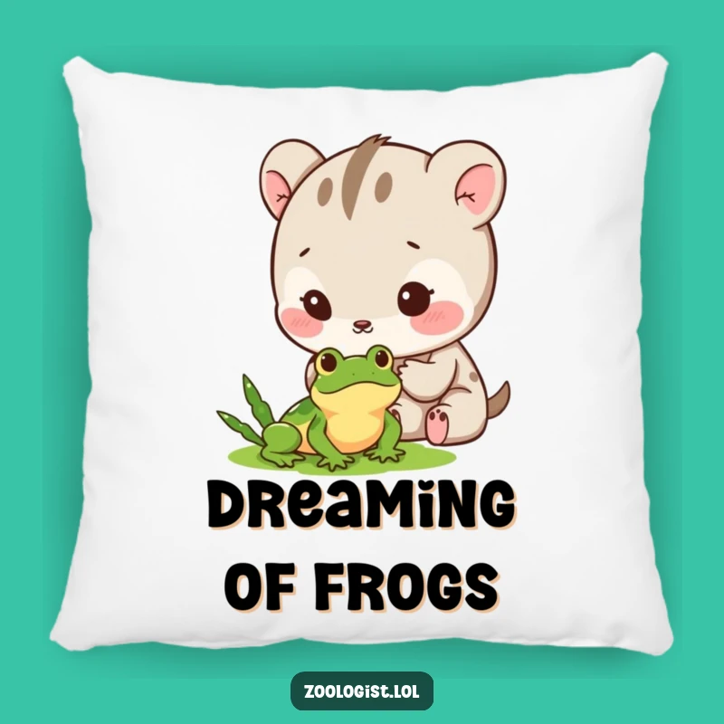 Funny Pillow: Cute Animal Frog Observer, Perfect Soft Funny Gift!