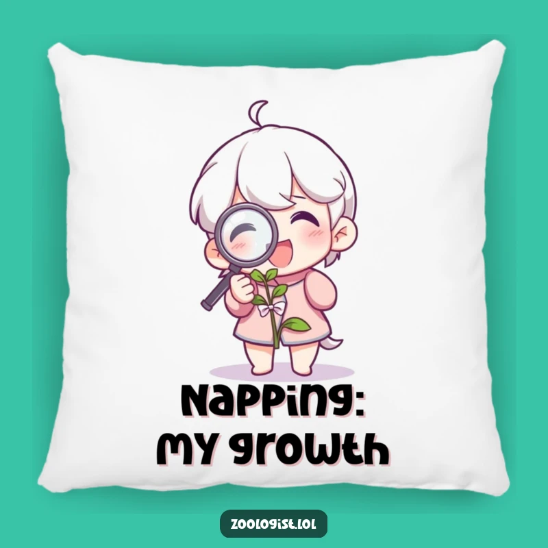 Funny Plant Pillow: Magnified Comfort, Cozy Gift for Green Spaces