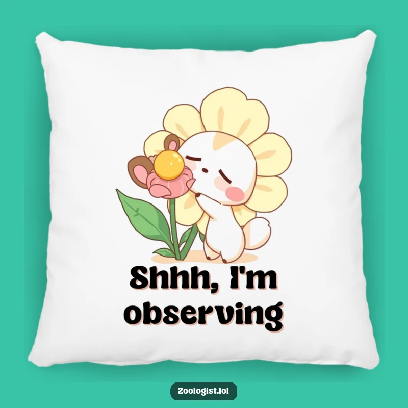 Funny Curious Animal Pillow - Cozy Poke Flower Cushion Gift