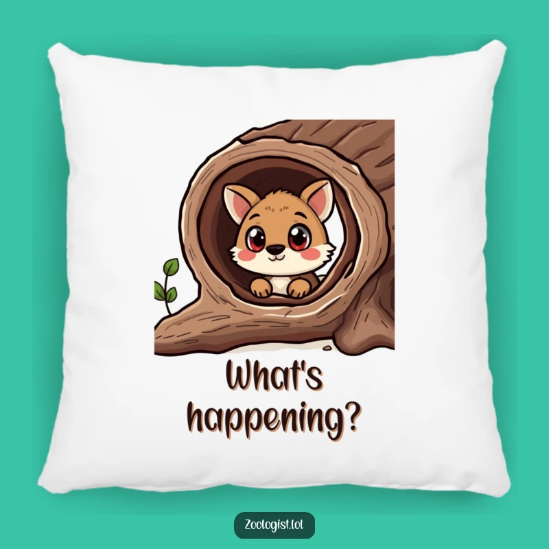 Funny Curious Animal Pillow - Cozy Comfort for the Inquisitive