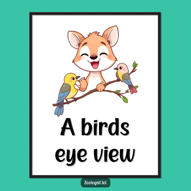 Funny Animal Gazer Digital Art - Instant Excited Nature Decor