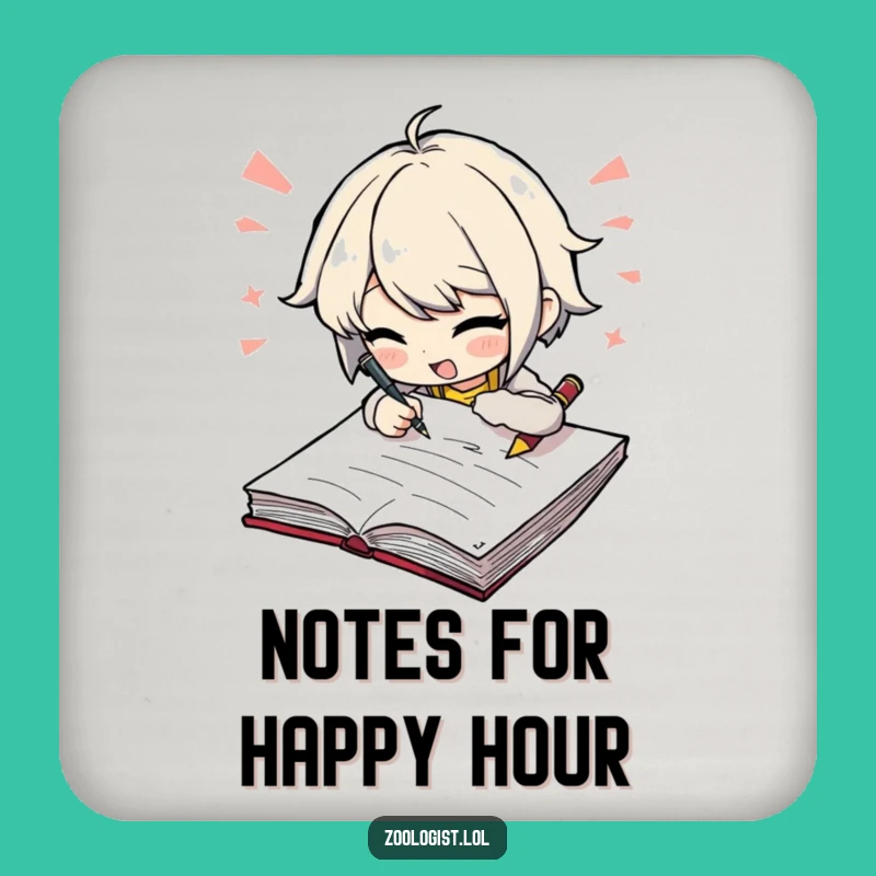 Funny Writer Coasters: Furious Notes Set, Protect Surfaces with Creative Humor Gift