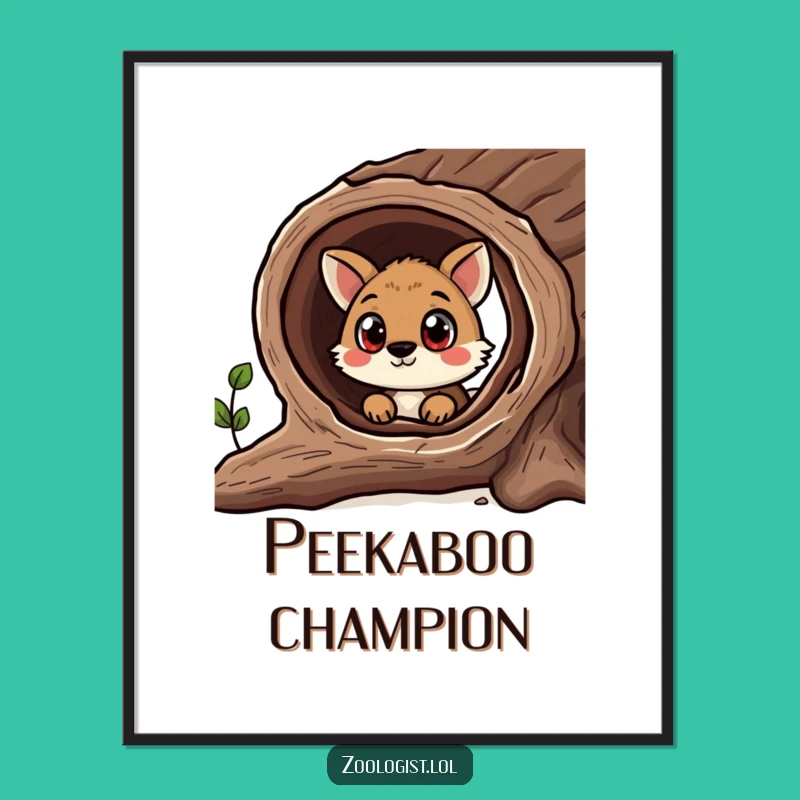 Funny Curious Animal Poster - Wall Art That Sparks Wonder