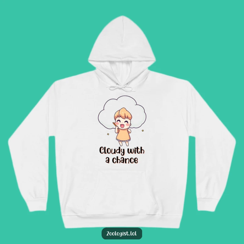 Cozy Funny Cloud Sketching Hoodie: Draw Warmth and Laughter!