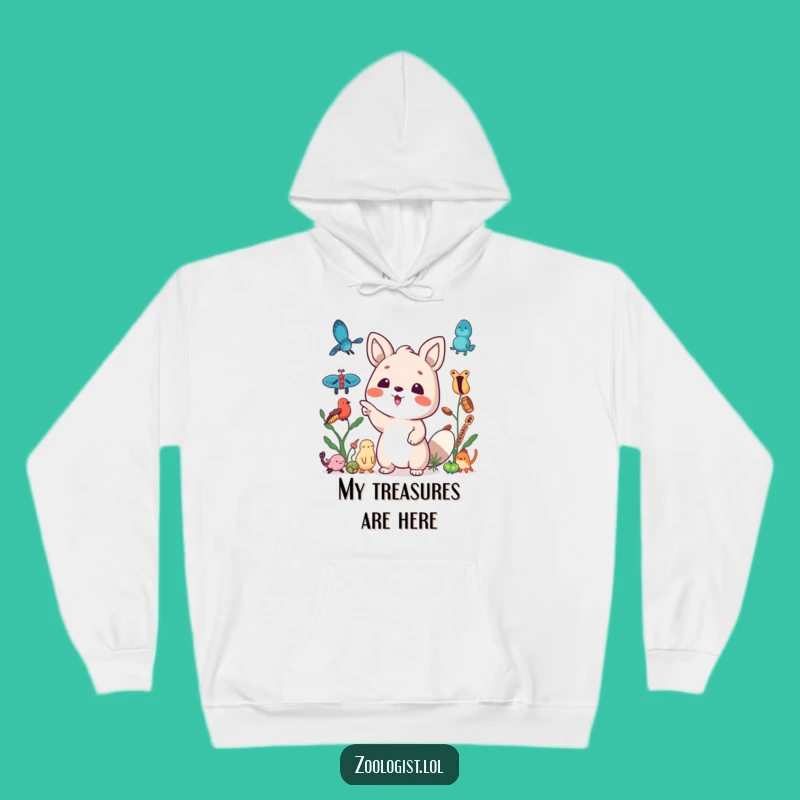Funny Hoodie: Excited Specimen Pointer - Cozy Collector Gear!