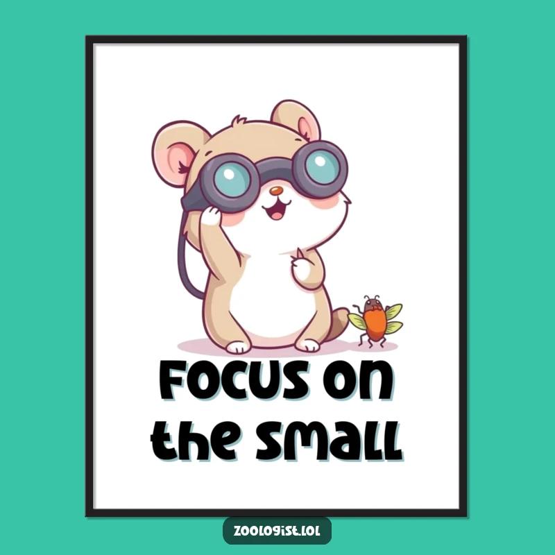 Funny Free Printable Wall Art: Tiny Bug Explorer Decor