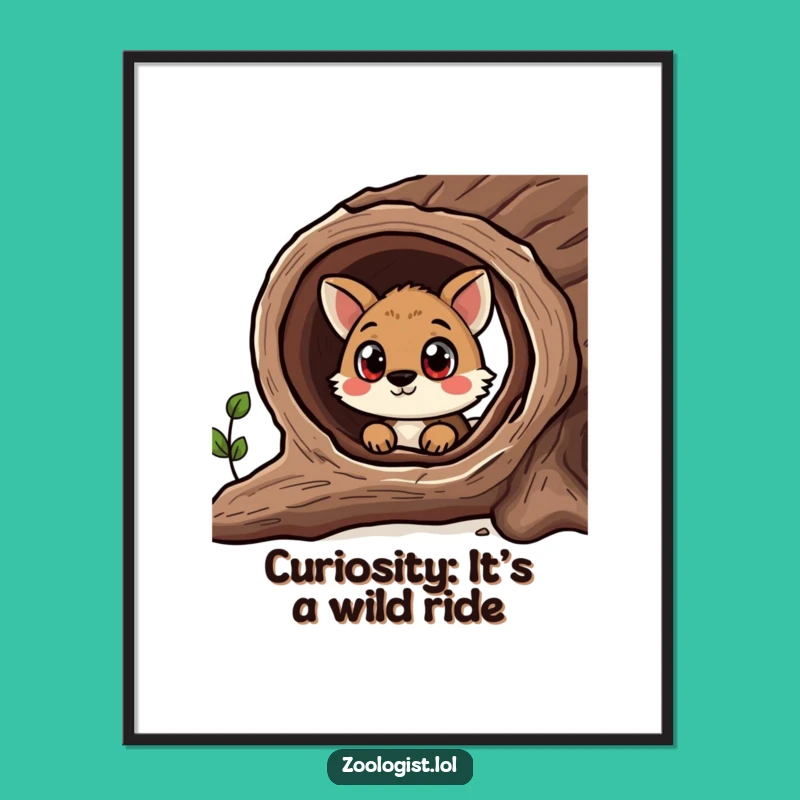 Free Printable Wall Art: Curious Animal Peering Funny Downloadable Art for Your Space