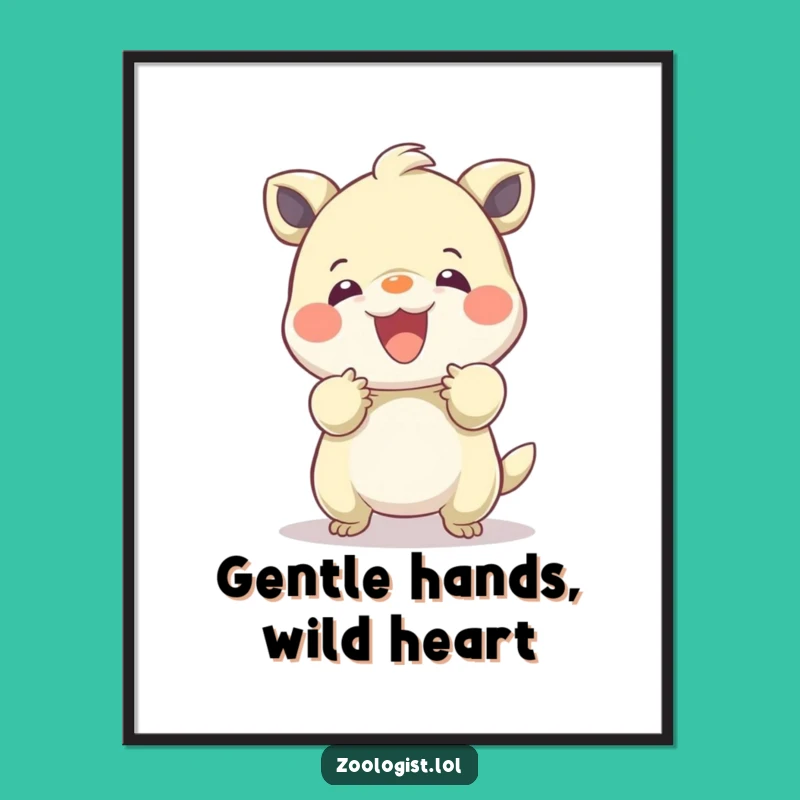 Funny Free Printable Wall Art: Gentle Soul Tames Wild Spirit, Downloadable Serenity!