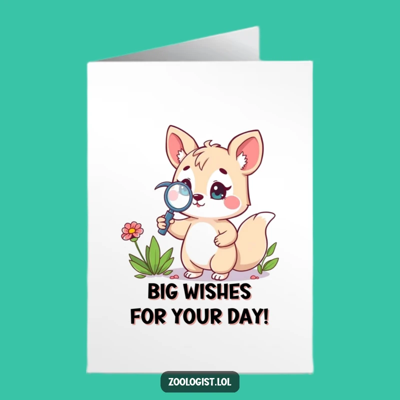 Free Printable Birthday Card: Funny Explorer Animal, Hilarious Downloadable Gift for Nature Lovers