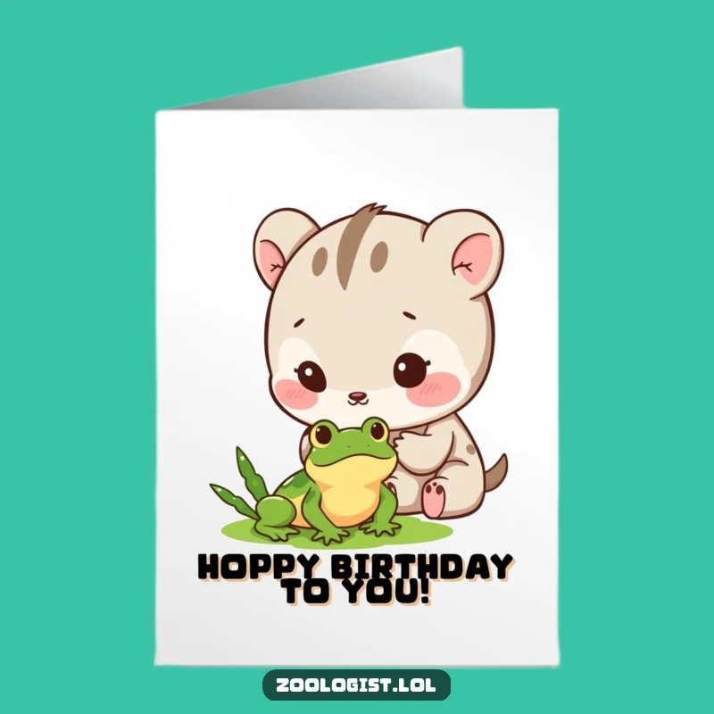 Free Printable Birthday Card: Funny Animal Frog Watch, Perfect Humorous Downloadable Gift