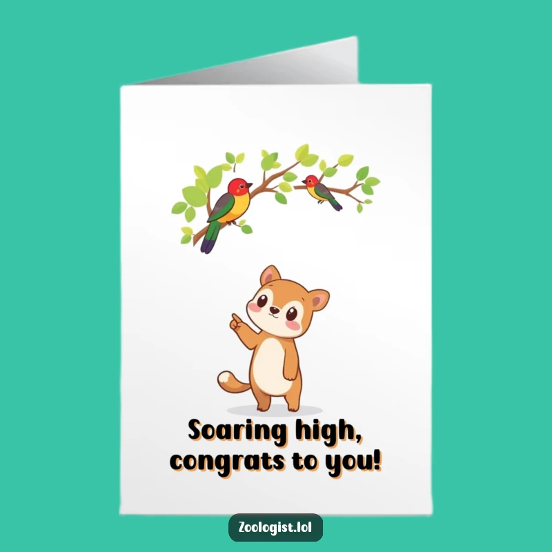 Free Printable Congrats: Birdwatching Pal Funny Downloadable Gift Card