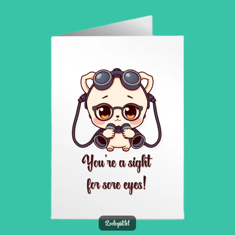 Free Printable Congrats Card: Curious Character Spots Your Success!