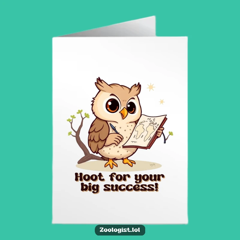 Free Printable Congrats Card: Funny Owl Map Creator - Downloadable Celebration Gift