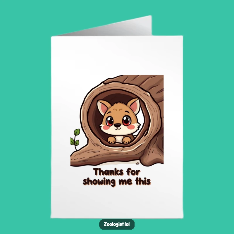 Free Printable Thank You Card: Curious Animal's Insight Funny Downloadable Gift