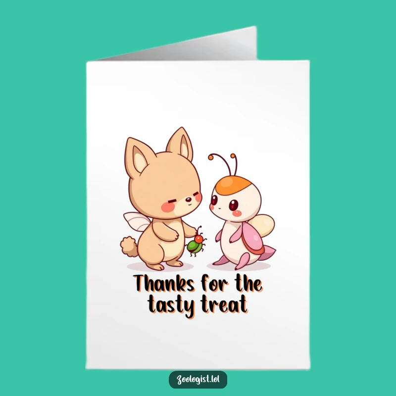 Free Printable Thank You Card: Friendly Bug Sharing, Funny Downloadable