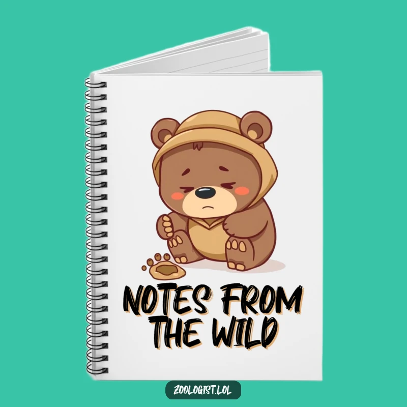 Funny Bear Zoologist Notebook: Thoughtful Journal for Humorous Ideas and Notes