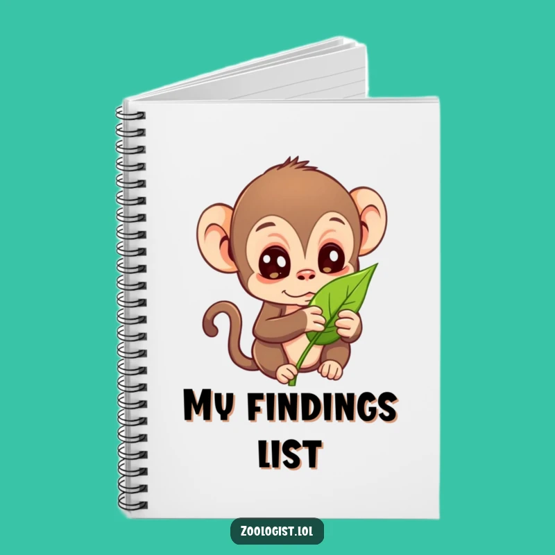 Funny Curious Monkey Notebook: Hilarious Journal for Nature Observations