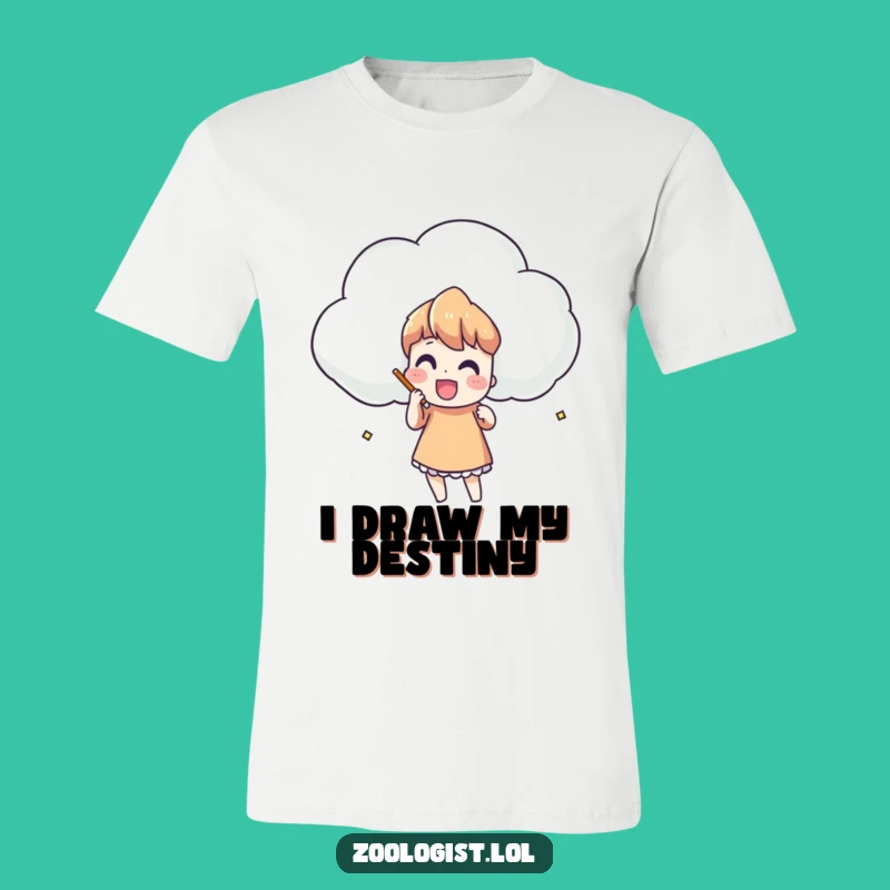 Funny Cloud Sketching Tee: Wear Your Imagination Proudly!