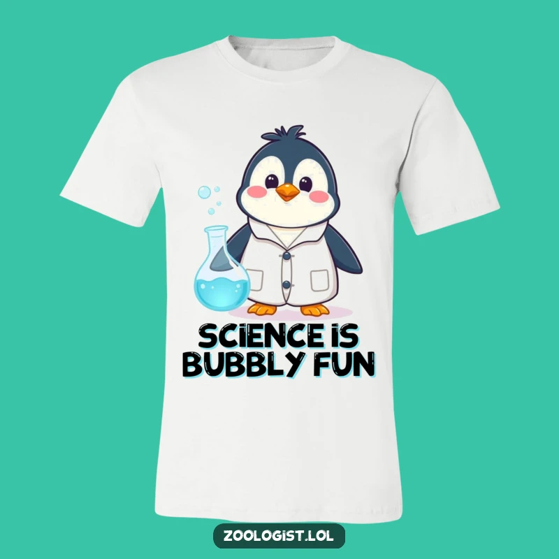 Funny Penguin Scientist T-Shirt: Hilarious Lab Humor for Awkward Experiments