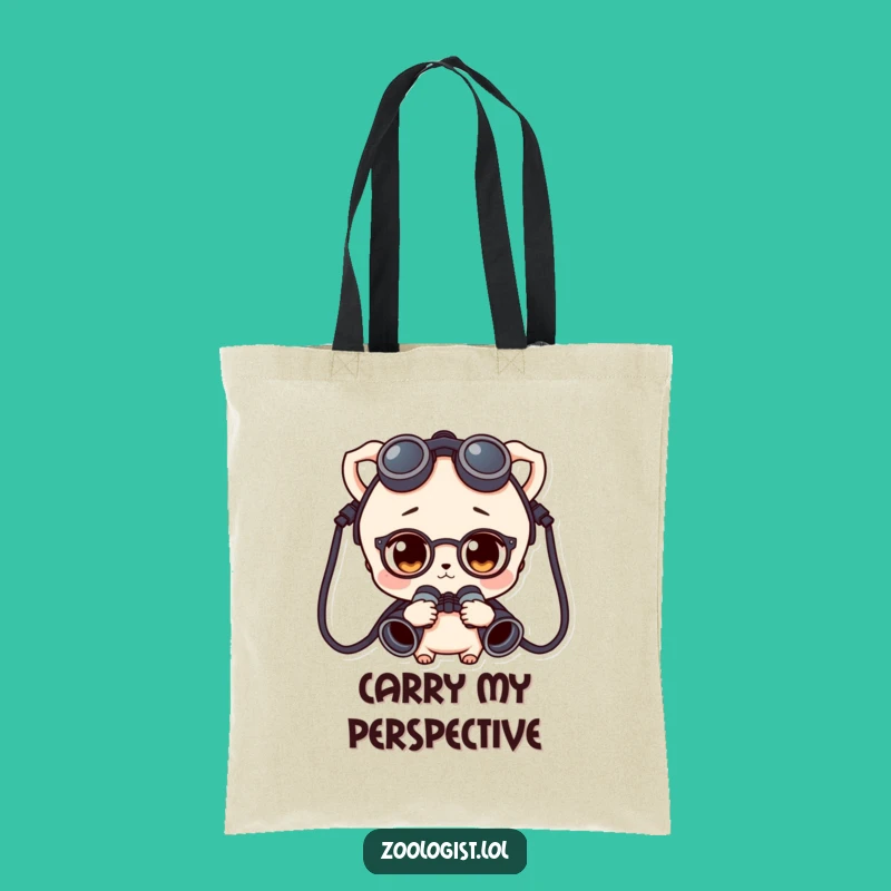 Funny Curious Character Binoculars Tote Bag - Carry Your Gear in Style, Gift