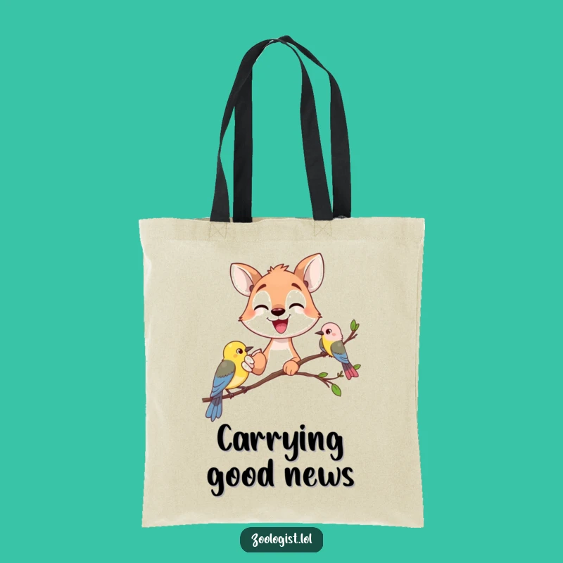 Funny Animal Gazer Tote Bag - Excited Explorer Accessory