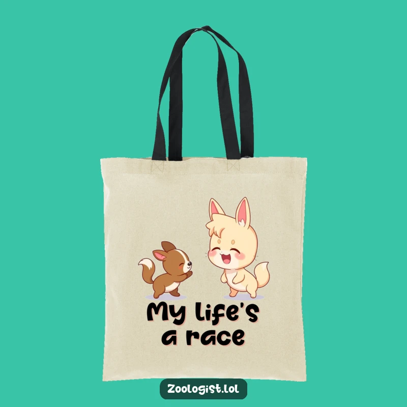 Funny Animal Chase Tote: Carry Your Joyful Spirit!