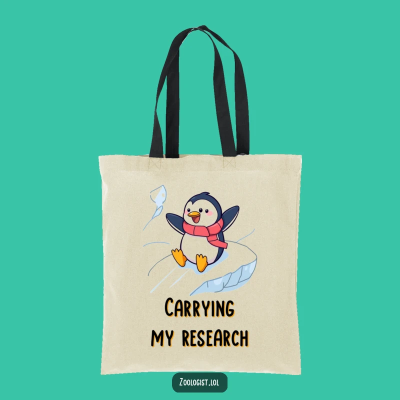 Funny Penguin Zoologist Tote Bag - Adventure Carrier, Perfect Humorous Gift