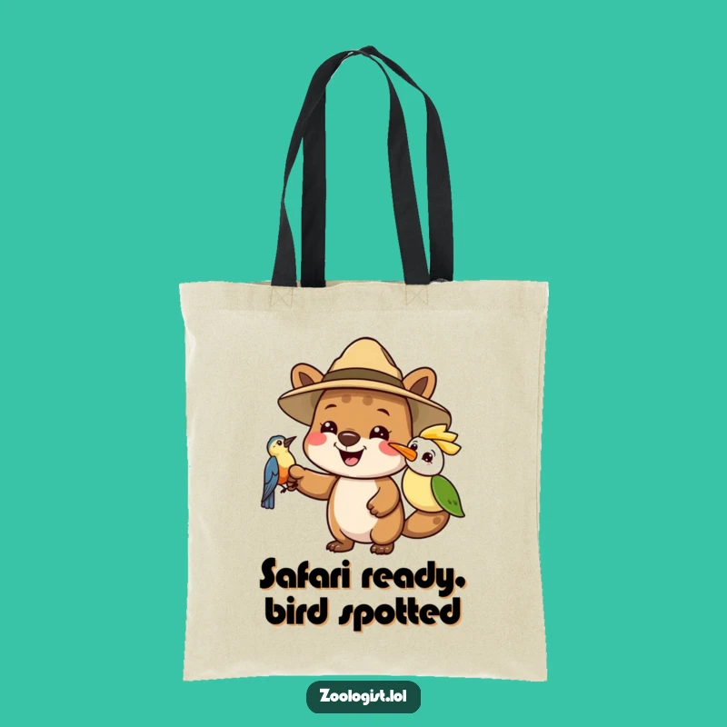 Funny Safari Tote Bag - Joyful Animal Explorer, Stylish Adventure Carryall